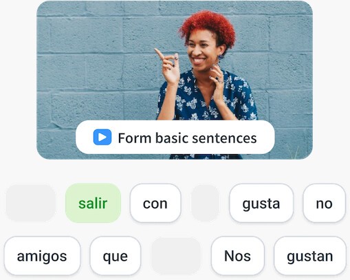 Learn words with quizzes with context
